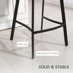 Portland Green Faux Leather Bar Stool Set of 2 - Wilko - thumbnail 7