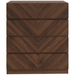 GFW Catania 4 Drawer Royal Walnut Wood Chest of Drawers - Brown - Wilko - thumbnail 3