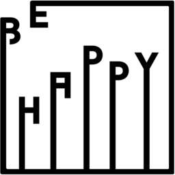 Decortie Black Happy Theme Metal Wall Art - Size: 40.0  x 40.0  x 1.5 cm - Wilko