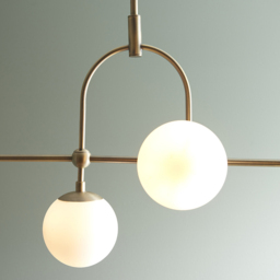 Merano Cosenza Antique Brass and Opal Glass 5 Light Ceiling Light - Size: 44.5 x 162 x 93.5cm - Brown - Wilko - thumbnail 6