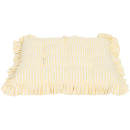Frill Edge Stripe Seat Pad Yellow - Wilko - thumbnail 5