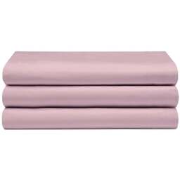 Serene Double Blush Flat Bed Sheet - Pink - Wilko - thumbnail 1