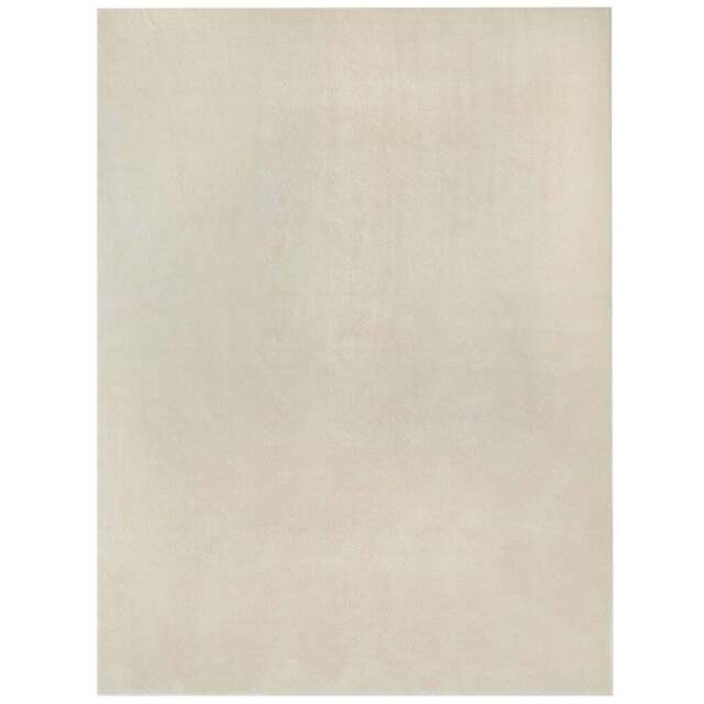 tectake Zonelle Beige Short Pile Ultra Soft Rug 290 x 200cm - Size: 1.5 x 200 x 140cm - Yellow - Wilko - image 1