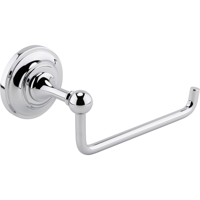 nuie Chrome Toilet Roll Holder - Size: 8.85 x 1.7 x 0.79cm - Silver - Wilko - image 1