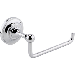 nuie Chrome Toilet Roll Holder - Size: 8.85 x 1.7 x 0.79cm - Silver - Wilko