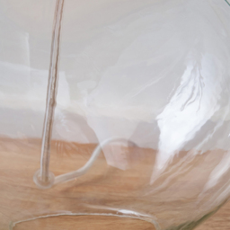 Pacific Lifestyle Hallie White Fabric Shade Clear Glass Table Lamp - Size: 43 x 22 x 22cm - Wilko - thumbnail 5