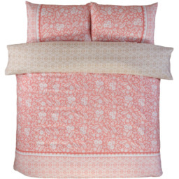 Rapport Home Eleanor Single Pink Eleanor Floral Polyester Reversible Duvet Cover Set - Wilko - thumbnail 3