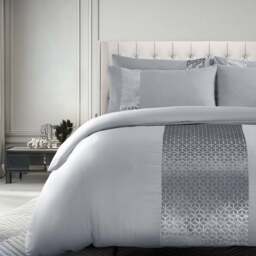 Velosso Sephora Single Silver Duvet Set - Wilko