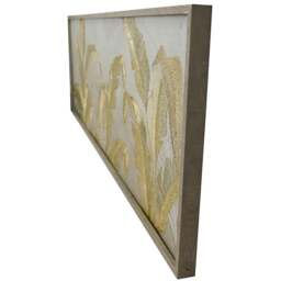 Embellished Gold Leaves Framed Print - Grey - Wilko - thumbnail 4