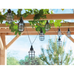 Luxform Corsica Solar Powered 10 Warm White String Lights - Size: 390 x 7.8 x 0.5cm - Black - Wilko - thumbnail 4