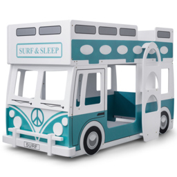 Julian Bowen Campervan Blue and White Bunk Bed - Size: Single - Wilko - thumbnail 5