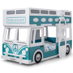 Julian Bowen Campervan Blue and White Bunk Bed - Size: Single - Wilko - thumbnail 4