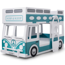 Julian Bowen Campervan Blue and White Bunk Bed - Size: Single - Wilko - thumbnail 3