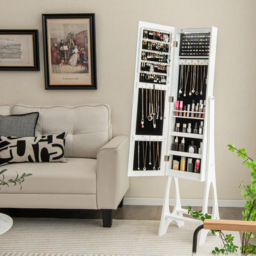 Costway White Freestanding Mirror with Jewellery Cabinet 32 x 110cm - Size: 119.4 x 43.2 x 17.78cm - Wilko - thumbnail 5