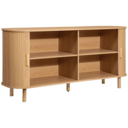 Birlea Axel 2 Door Fluted Brown Sideboard - Size: 76 x 160 x 45cm - SleepSoul - Wilko - thumbnail 5