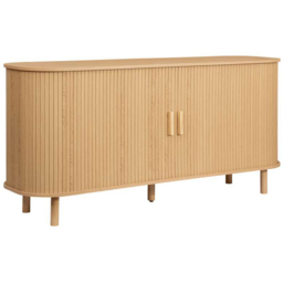 Birlea Axel 2 Door Fluted Brown Sideboard - Size: 76 x 160 x 45cm - SleepSoul - Wilko - thumbnail 3