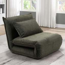 Bronx Single Seater Moss Green Sofa Bed - Wilko