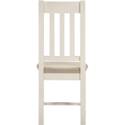 Seconique Windsor Sey of 2 Ivory and Oat Fabric Slatted Dining Chair - Size: Set of 2 - Ivory/Oat Fabric - Wilko - thumbnail 6