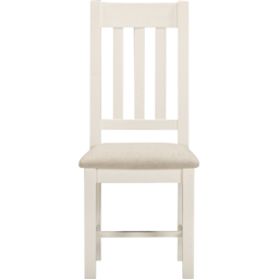 Seconique Windsor Sey of 2 Ivory and Oat Fabric Slatted Dining Chair - Size: Set of 2 - Ivory/Oat Fabric - Wilko - thumbnail 4
