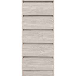 Seconique Malvern 5 Drawer Urban Snow Narrow Chest of Drawers - White - Wilko - thumbnail 5