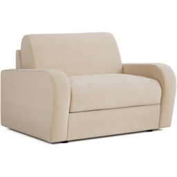 Jay-Be Deco Brushed Twill Linen Snuggler Sofa Bed with e-Sprung Mattress - Size: 2 Seater - Cream - Wilko - thumbnail 3