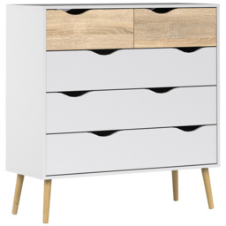 Furniture To Go Oslo White and Oak 4 Piece Bedroom Furniture Set - Wilko - thumbnail 6