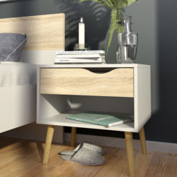 Furniture To Go Oslo White and Oak 4 Piece Bedroom Furniture Set - Wilko - thumbnail 7