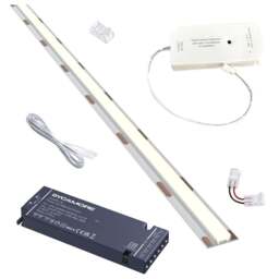 Sorrelis Lunara TriGlow Smoothline Tunable Flexible LED Strip 5m - Size: 500 x 0.8 x 0.35cm - White - Wilko