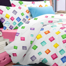 Velosso Jewels Double White Duvet Set - Serene - Wilko - thumbnail 3