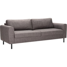 Florence Omaha 3 Seater Light Grey Basel Fabric Sofa - Wilko - thumbnail 3