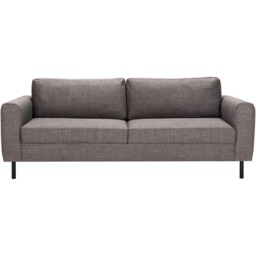 Florence Omaha 3 Seater Light Grey Basel Fabric Sofa - Wilko - thumbnail 4