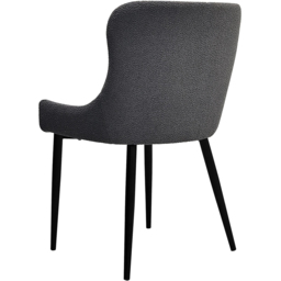 Bentley Designs Rubens Set of 2 Grey Boucle Dining Chair - Wilko - thumbnail 4