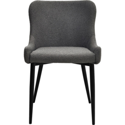 Bentley Designs Rubens Set of 2 Grey Boucle Dining Chair - Wilko - thumbnail 3