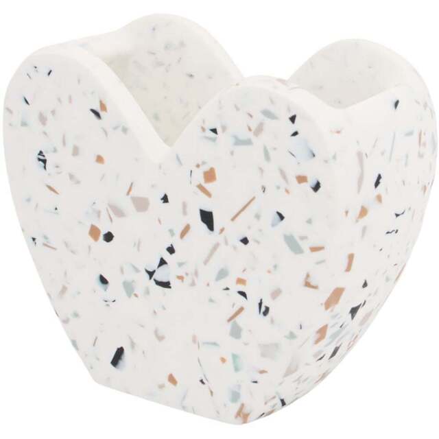 Heart Speckle Toothbrush Holder White - Wilko - image 1