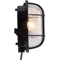 Nordlux Skotlampe Black Oval Outdoor Wall Light - Size: 18 x 10 x 11cm - Wilko - thumbnail 4