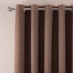 Crofton Eyelet Curtain - Chocolate/229cm - Divante - Wilko - thumbnail 3