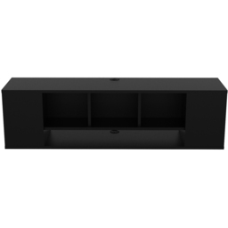 Decorotika Paldi 6 Shelf Black Floating TV Unit - Size: 38.8 x 135 x 35.2cm - Wilko - thumbnail 5