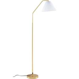 Costway Gold Arc Adjustable Modern Standing Floor Lamp - Size: 168 x 23 x 33cm - Gold,White - Wilko