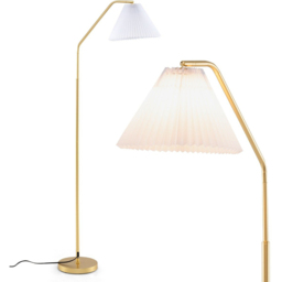 Costway Gold Arc Adjustable Modern Standing Floor Lamp - Size: 168 x 23 x 33cm - Gold,White - Wilko - thumbnail 3