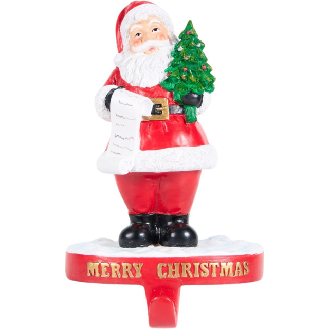 Merry Christmas Santa Stocking HolderRed - Sleigh Bells Ring - Wilko - image 1