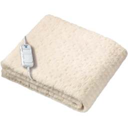 Monogram Single Heated Mattress Protector - Size: 19 x 37.7 x 35cm - Cream - Wilko - thumbnail 1