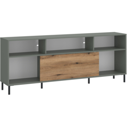Furniture To Go Darwin Single Sliding Door Green TV Cabinet - Wilko - thumbnail 3