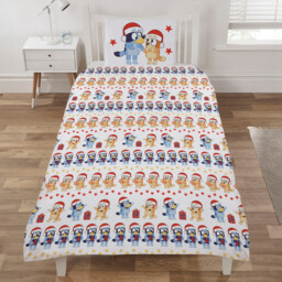 Bluey Festive Stars Duvet Set Red and White - Wilko - thumbnail 3