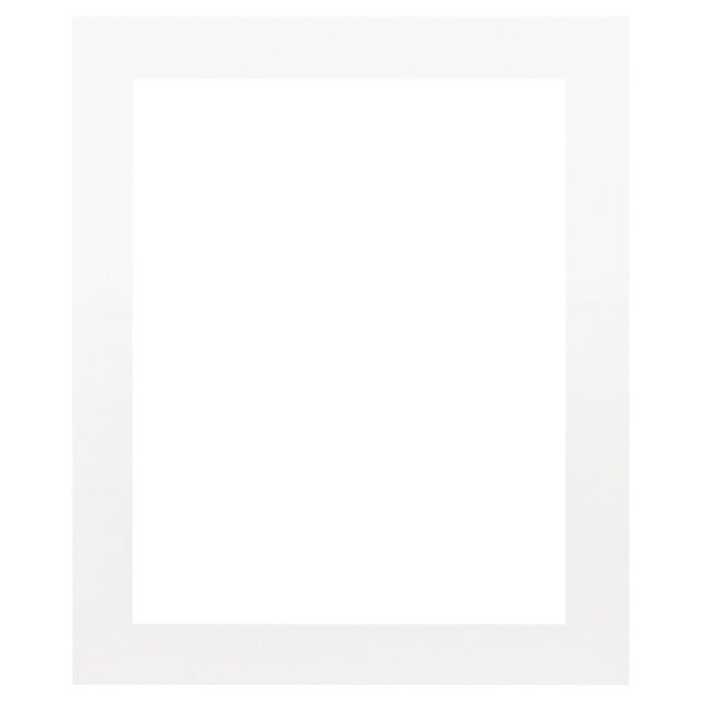 Rectangular Ivory Photo Frame Mount 10 x 8 inch - White - The Port. Co Gallery - Wilko - image 1