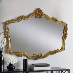 Yearn Regency Gold Landscape Wall Mirror 81 x 106cm - Wilko - thumbnail 3