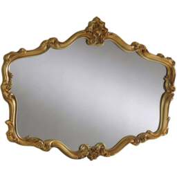 Yearn Regency Gold Landscape Wall Mirror 81 x 106cm - Wilko - thumbnail 1