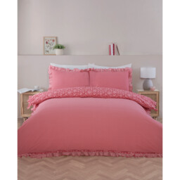 Isla Floral Duvet Set - Pink/Superking - Size: Super King - Divante - Wilko - thumbnail 3