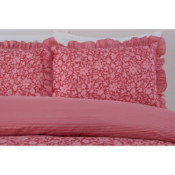 Isla Floral Duvet Set - Pink/Superking - Size: Super King - Divante - Wilko - thumbnail 6