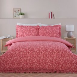 Isla Floral Duvet Set - Pink/Superking - Size: Super King - Divante - Wilko - thumbnail 1