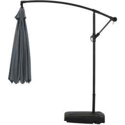Living and Home Dark Grey Cantilever Parasol 3m with 60L Fillable Base - Wilko - thumbnail 6